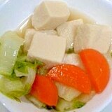 高野豆腐と白菜煮